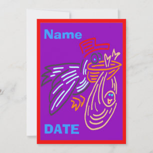 Anúncio do bebê, nome da edição, cores