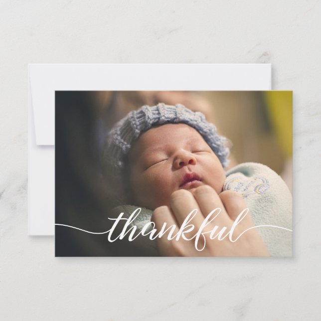 Anúncio do bebê, Script de agradecimento, tipo bra (Frente)