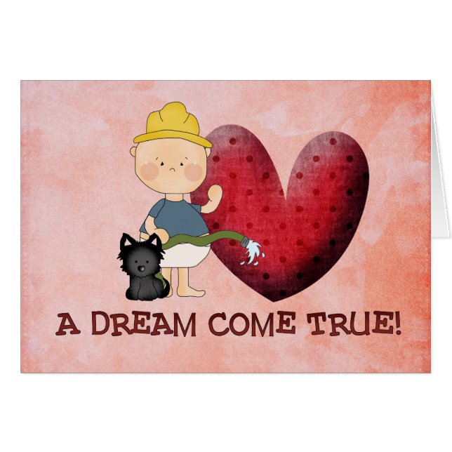 anúncio do cartão da adopção (Frente horizontal)