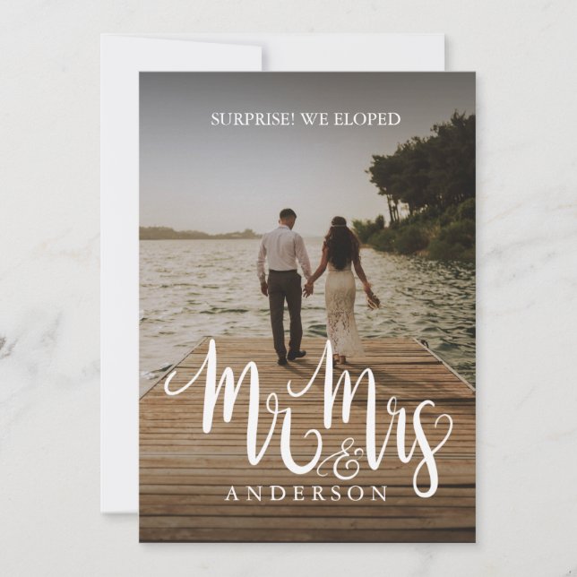 Anúncio do Casamento da Sra. [Sobrenome] (Frente)