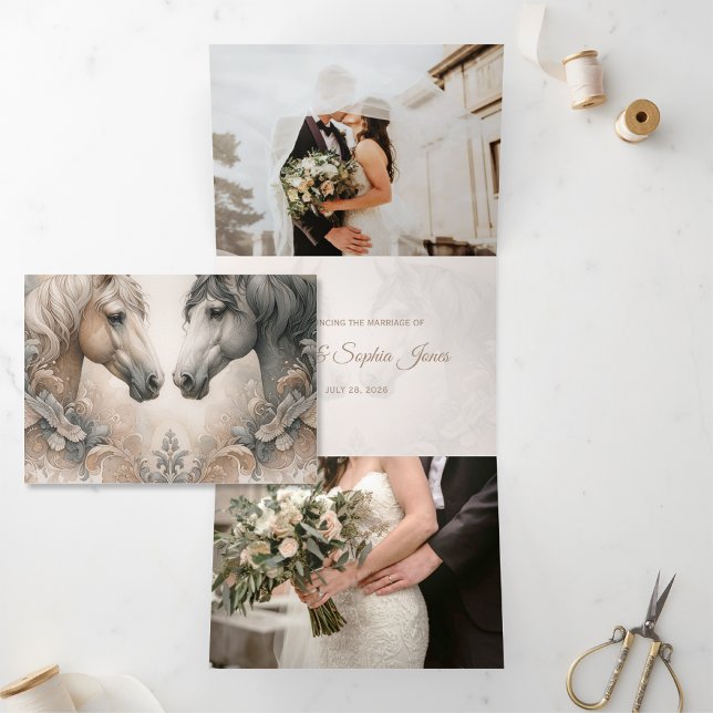 Anúncio do Casamento de Fotografia do Elegant Triv (Criador carregado)