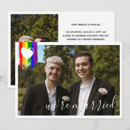 Anúncio do Casamento gay do Oração do Orgulho Arco