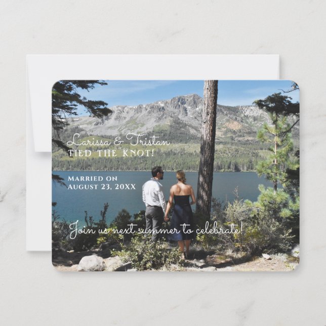 Anúncio do casamento Salvar a Data (Frente)