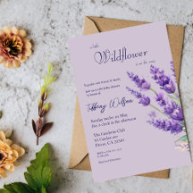 Anúncio do Chá de fraldas lavanda