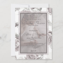 Anúncio do chá de panela rosa rosa Dusty