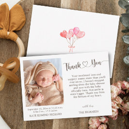 Anúncio do Chá do Nascimento Foto do Novo Bebê