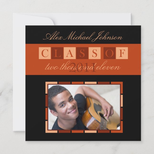 Anúncio do convite da graduação da bandeira (Frente)