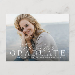 Anúncio do convite para a graduação da classe de 2