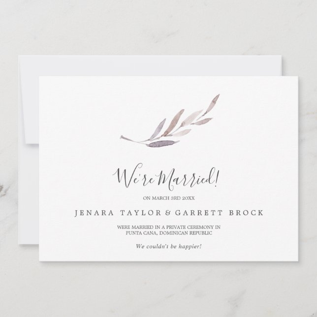 Anúncio do Elopement Verde de inverno (Frente)