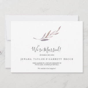 Anúncio do Elopement Verde de inverno