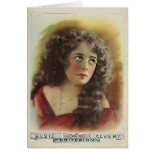 Anúncio do expositor do filme silencioso de Elsie