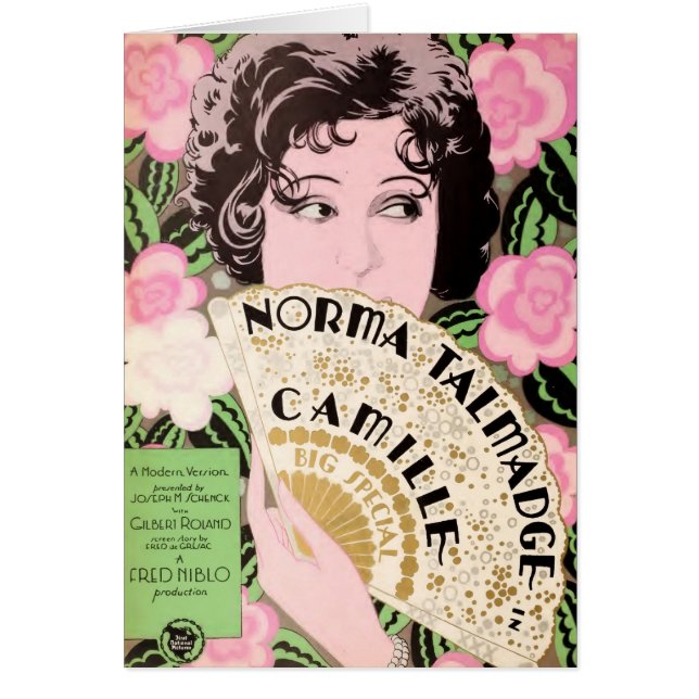 Anúncio do expositor do filme silencioso de Norma (Frente)