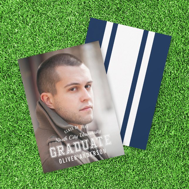 Anúncio do Formando de Foto Varsity para Cor Editá (Criador carregado)