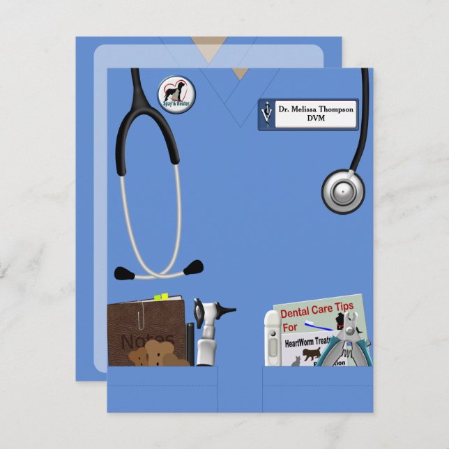 Anúncio do Formando de Medicina Veterinária (Frente/Verso)