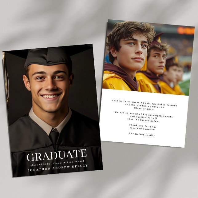 Anúncio do Formando de Tipografia de Fotografia do (Criador carregado)