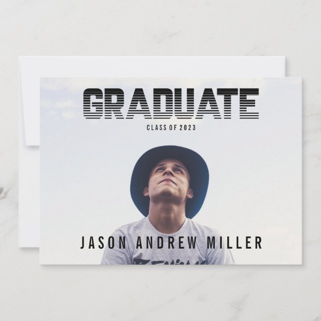 Anúncio do Formando de Tipografia em Faixa Negrito (Frente)