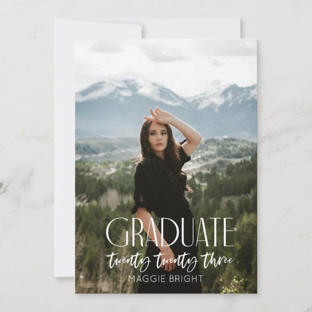 Anúncio do formando moderno de 2023 (Frente)