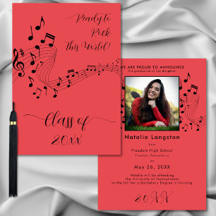 Anúncio do Formando Rock Black Red Photo