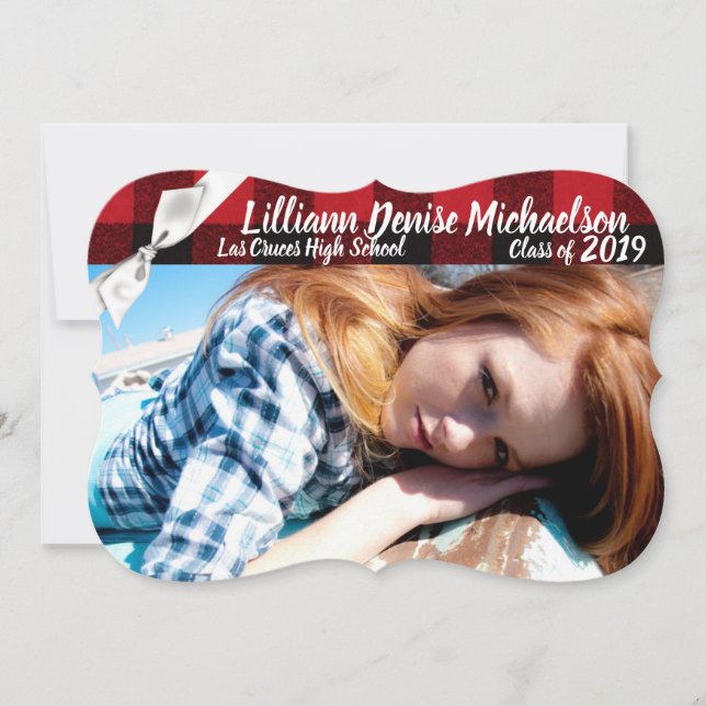 Anúncio do Mais velho 5x7 Red Buffalo Xadrez Bear  (Frente)