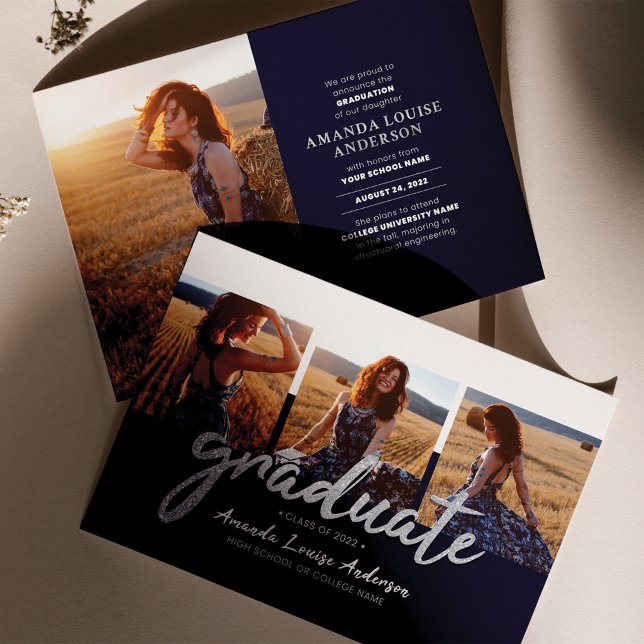 Anúncio do Marinho de Colagem de Fotos para Gradua (Criador carregado)