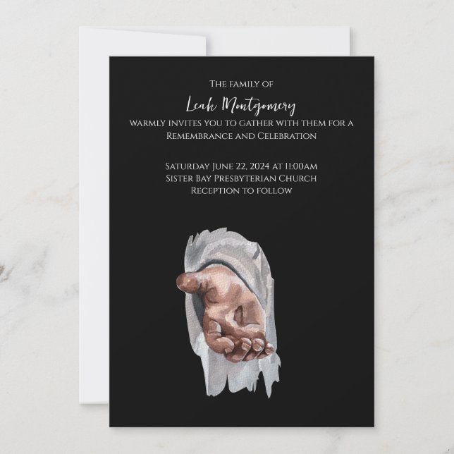 Anúncio do Memorial do Jesus Funeral (Frente)