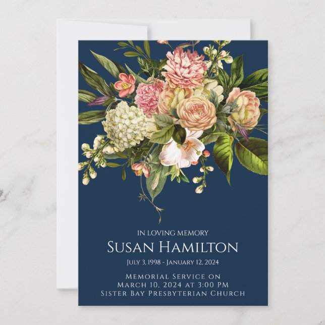 Anúncio do Memorial Floral Funeral do Grande Marin (Frente)