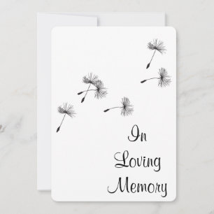 Anúncio do Memorial Funeral Dandelion Seed PuFF