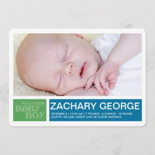 Anúncio do menino dos blocos