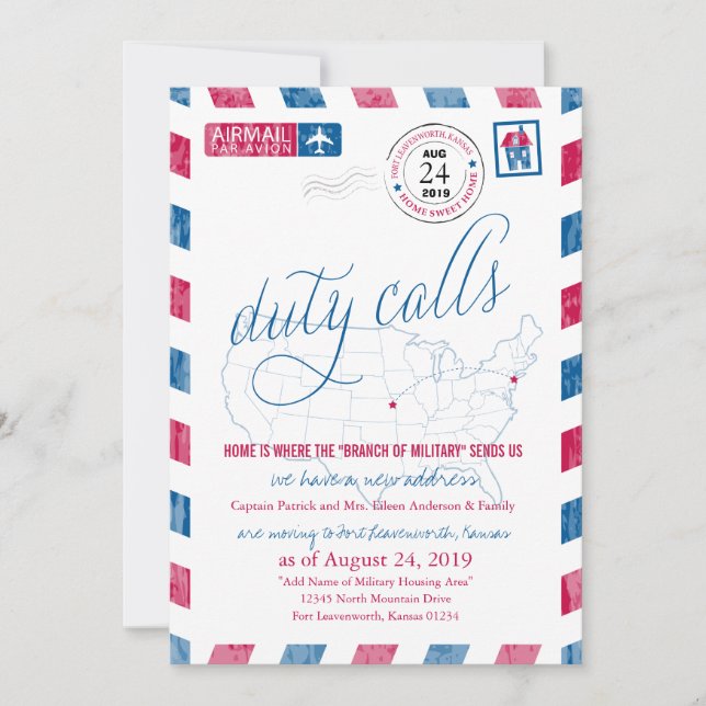 Anúncio do Movimento Militar Fort Leavenworth (Frente)