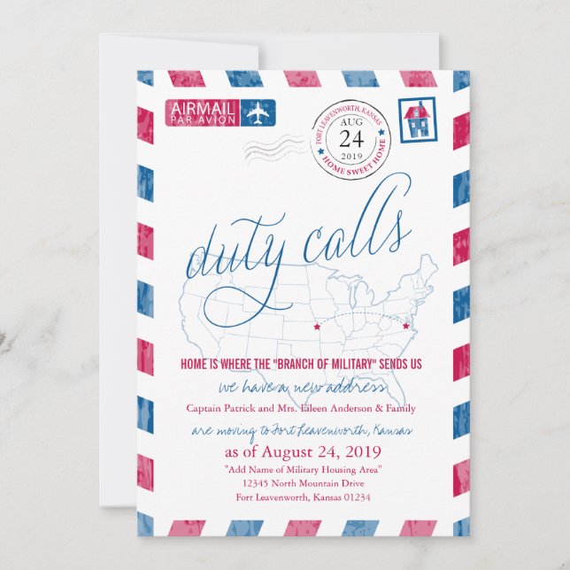 Anúncio do Movimento Militar Fort Leavenworth (Frente)