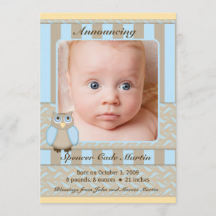 Anúncio do nascimento da coruja pequena