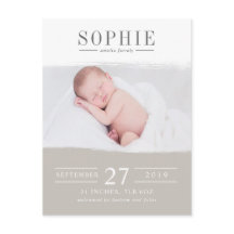 Anúncio do nascimento da foto da perfeição de