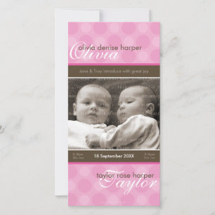 ANÚNCIO DO NASCIMENTO DA FOTO DOS GÊMEOS::