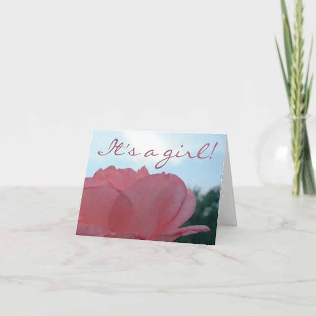 Anúncio do nascimento -- menina (Frente)