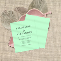 Anúncio do Noivado da Casa de Moeda de Texto Simpl