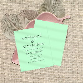 Anúncio do Noivado da Casa de Moeda de Texto Simpl