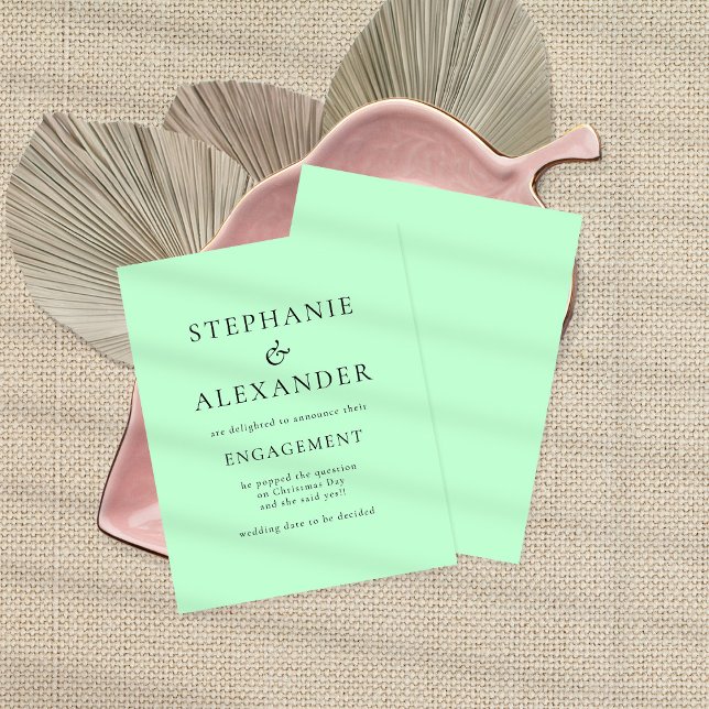 Anúncio do Noivado da Casa de Moeda de Texto Simpl (Criador carregado)