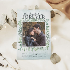 Anúncio do Noivado de Foto Eucalyptus Forever