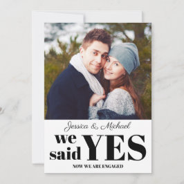 Anúncio do Noivado de Foto Moderno