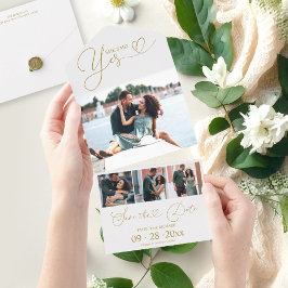 Anúncio Do noivado E Salvar A Data