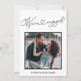 Anúncio Do noivado E Salvar A Foto Da Data