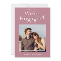 Anúncio Do noivado E Salvar A Foto Da Data