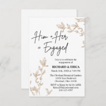 Anúncio do Noivado Farmhouse Fields