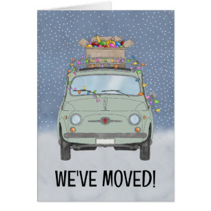 Anúncio do Novo Endereço do Automóvel Retro