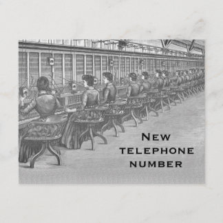 Anúncio do novo número de telefone