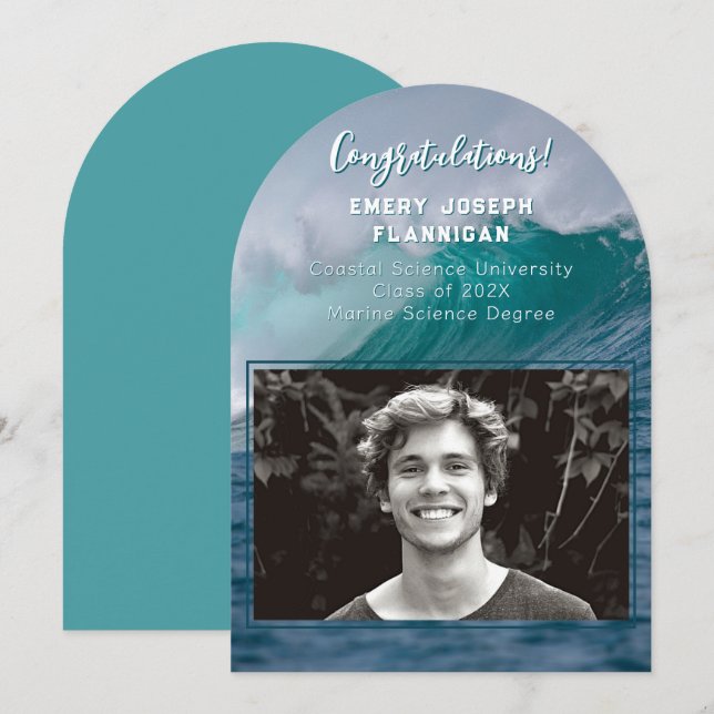 Anúncio do Oceano Formando de Ciências Marinhas (Frente/Verso)