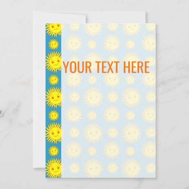 Anúncio do padrão de face amarelo (Frente)