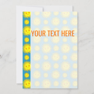 Anúncio do padrão de face amarelo