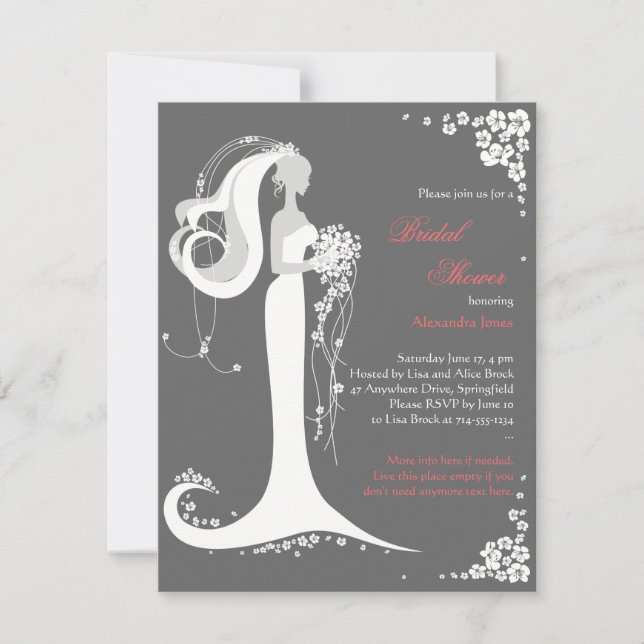 Anúncio do Partido Chá de panela Elegante (Frente)