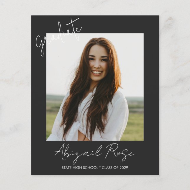 Anúncio do Partido de Formando de Foto do Script M (Frente)